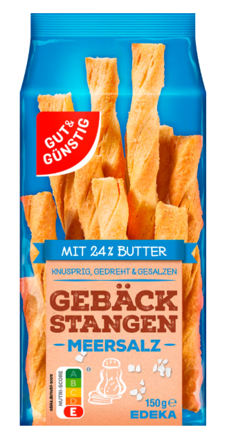 Bild von G&G Gebäckstangen Salz 150g