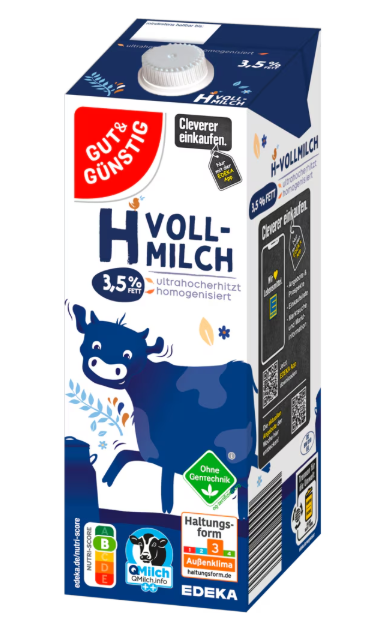 Bild von G&G H-Milch 3,5% 1l